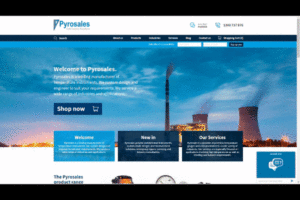 Pyrosales website launch image
