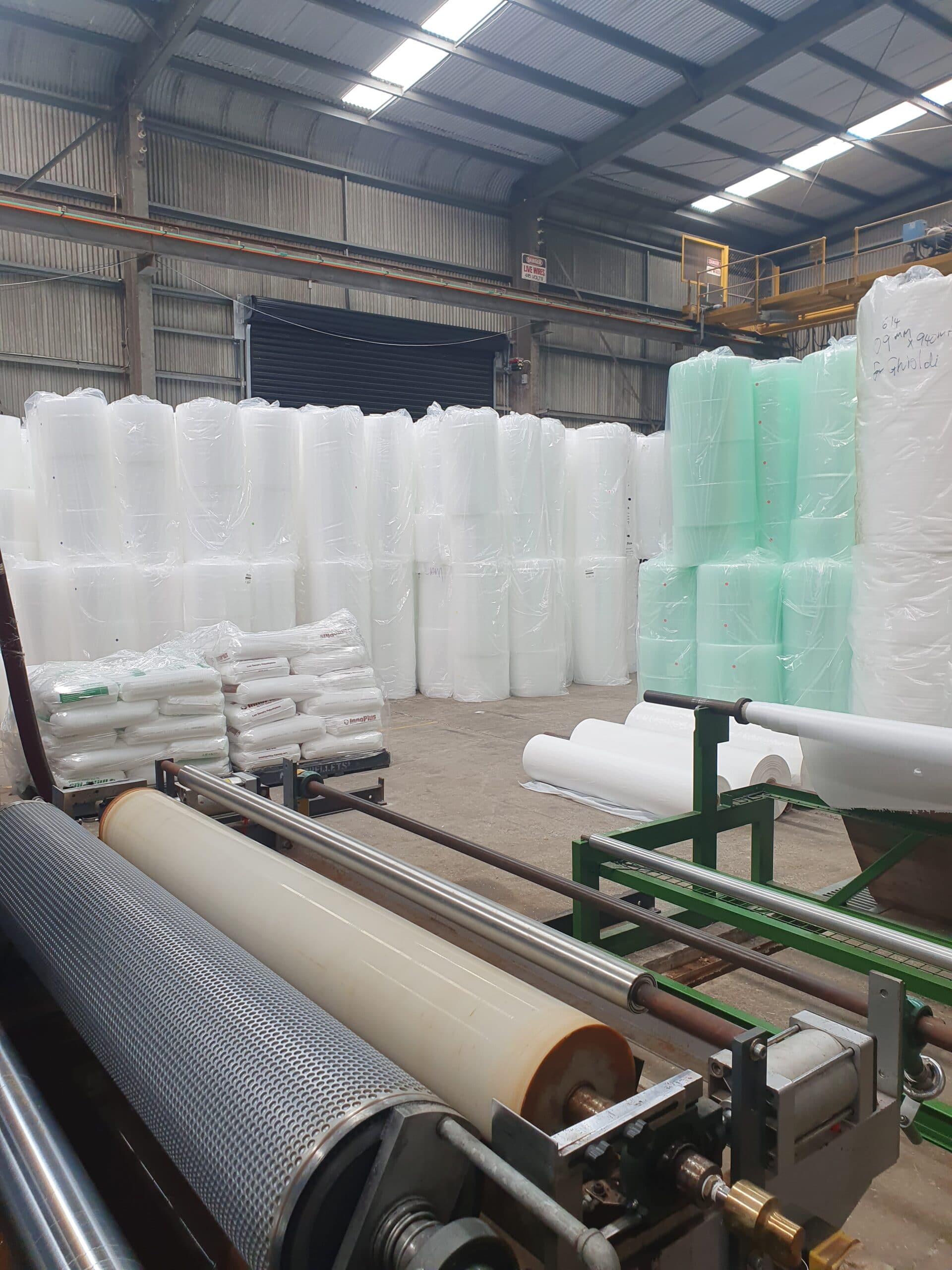 Thermocouples help the bubble wrap industry