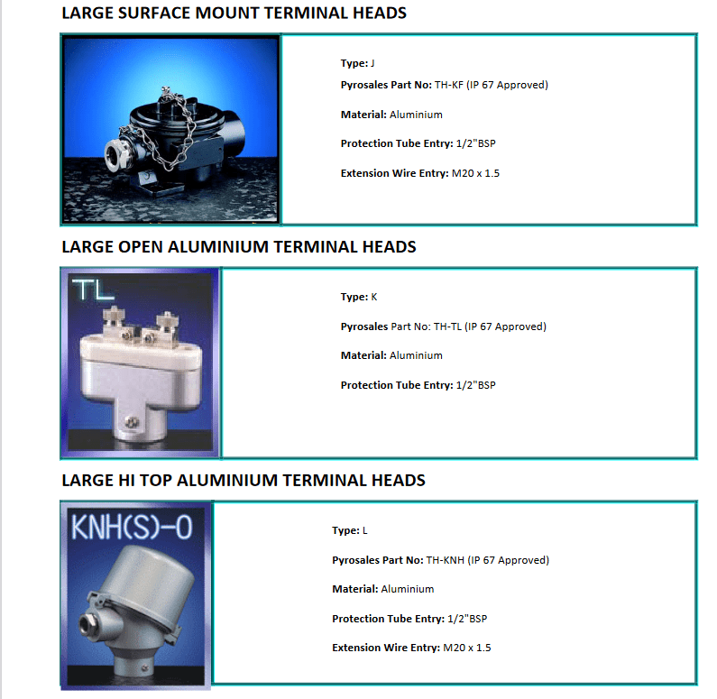 Large Surface Mount Terminal Heads