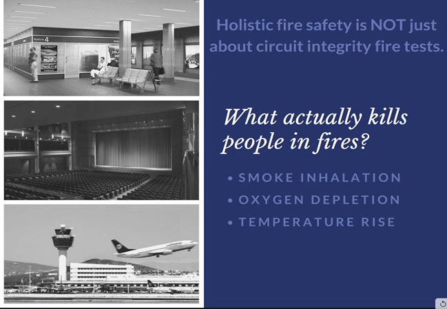 Holistic Fire Safety Is Not About Circuit Integrity Fire Tests